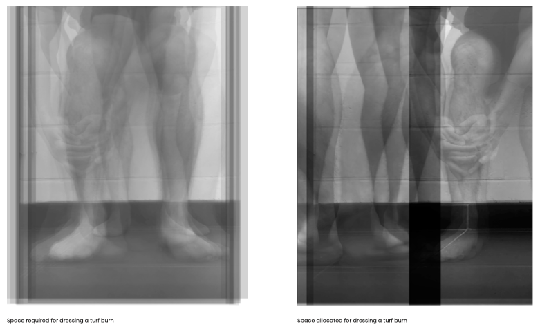blurred image of person's bare legs